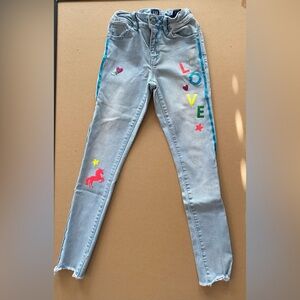 Gap super stretch skinny jeans girls 8